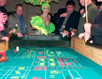 john miller events-showgirls playing craps las vegas party planner004 360x280 Viva Las Vegas Party